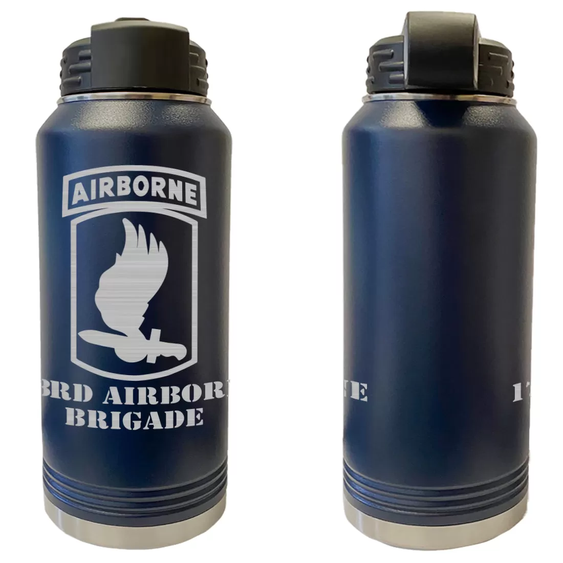 173rd Airborne Brigade Laser Engraved Vacuum Sealed Water Bottles 32oz