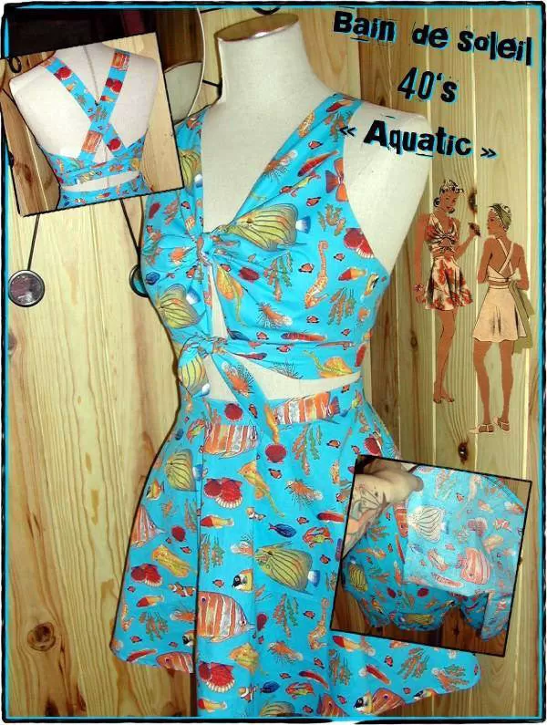 1941 Two-Piece Swim Suit Sp40-9046