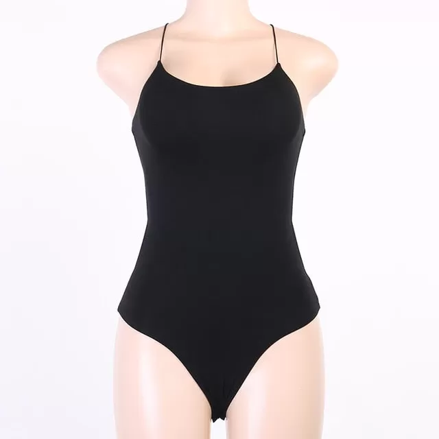 2021 Summer Bodysuit/Swimsuit Sexy Backless Criss-Cross Sleeveless  Sizes S - L