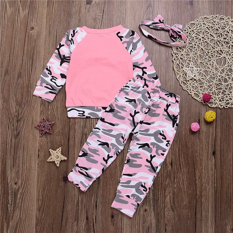 2pcs Pink Camo Tracksuit Set