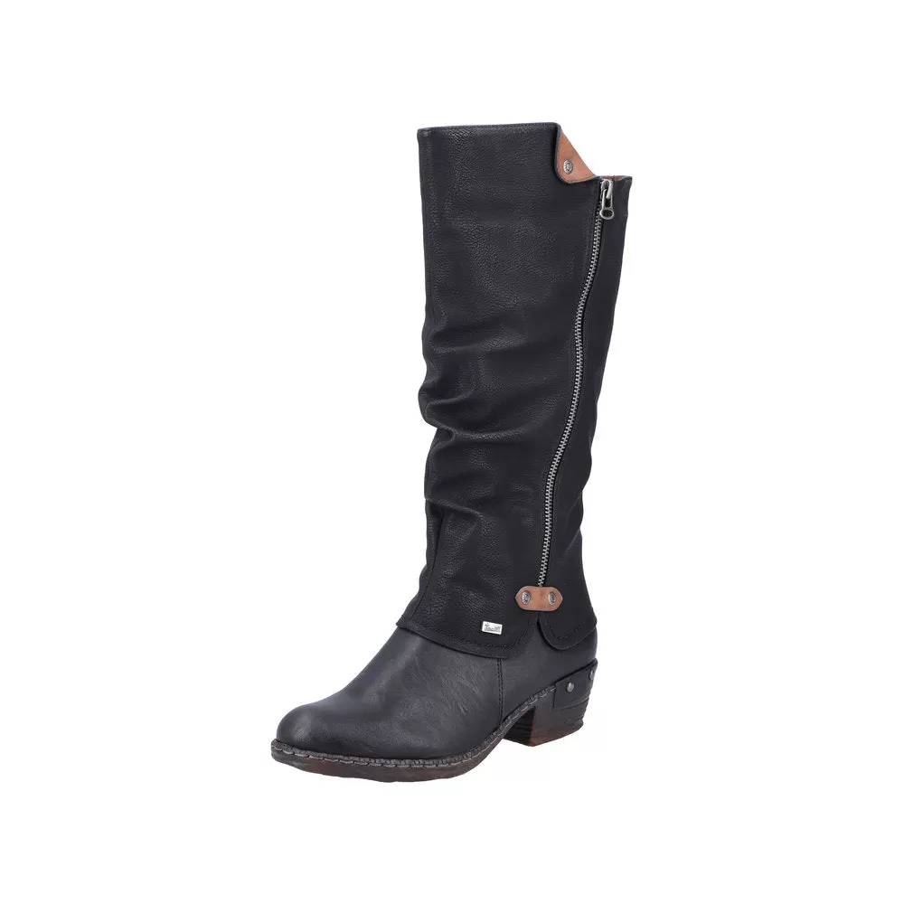 93655-00 Black Tall Boot Lined RTex