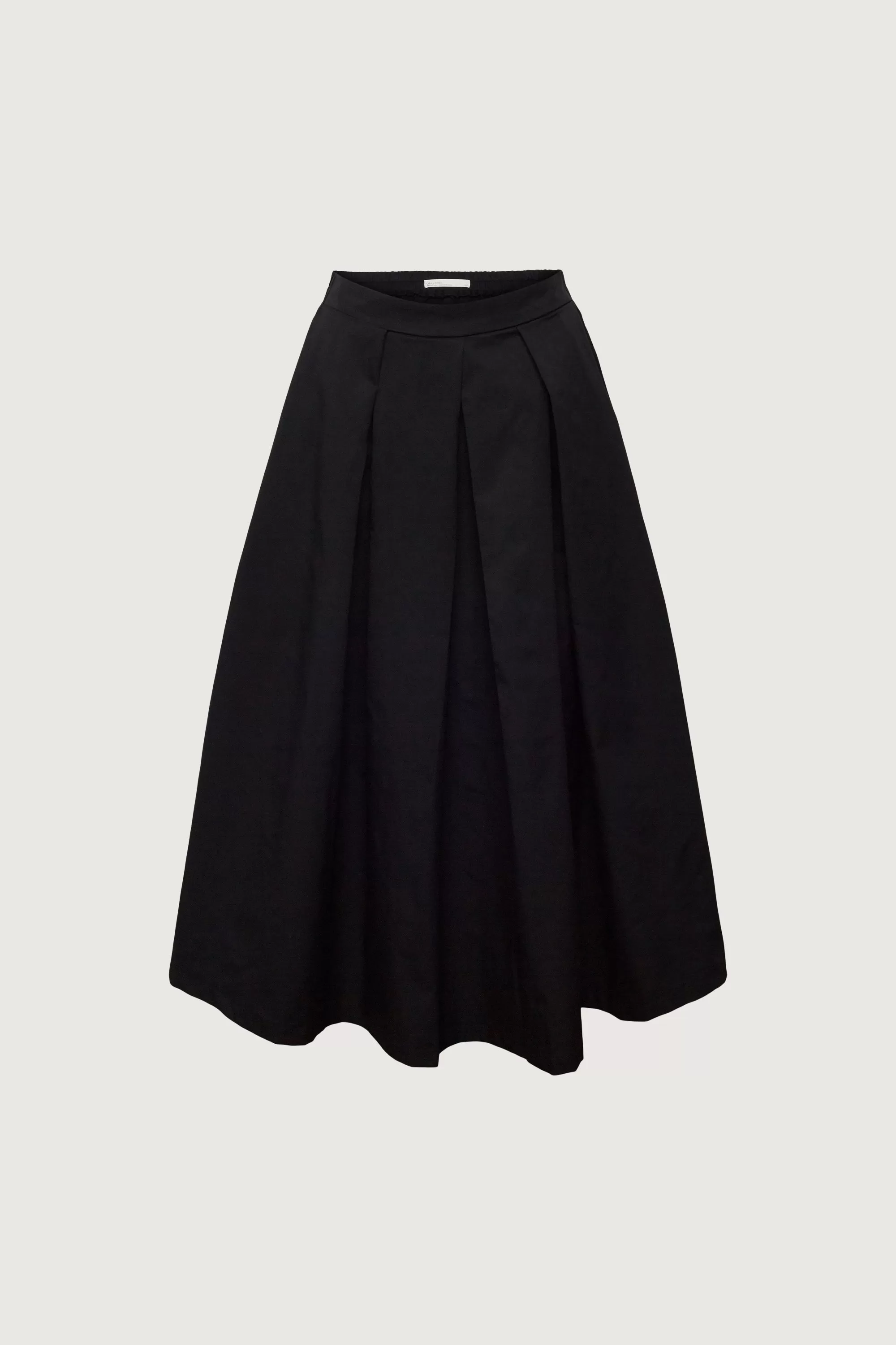 A-LINE MIDI SKIRT WITH PLEATS