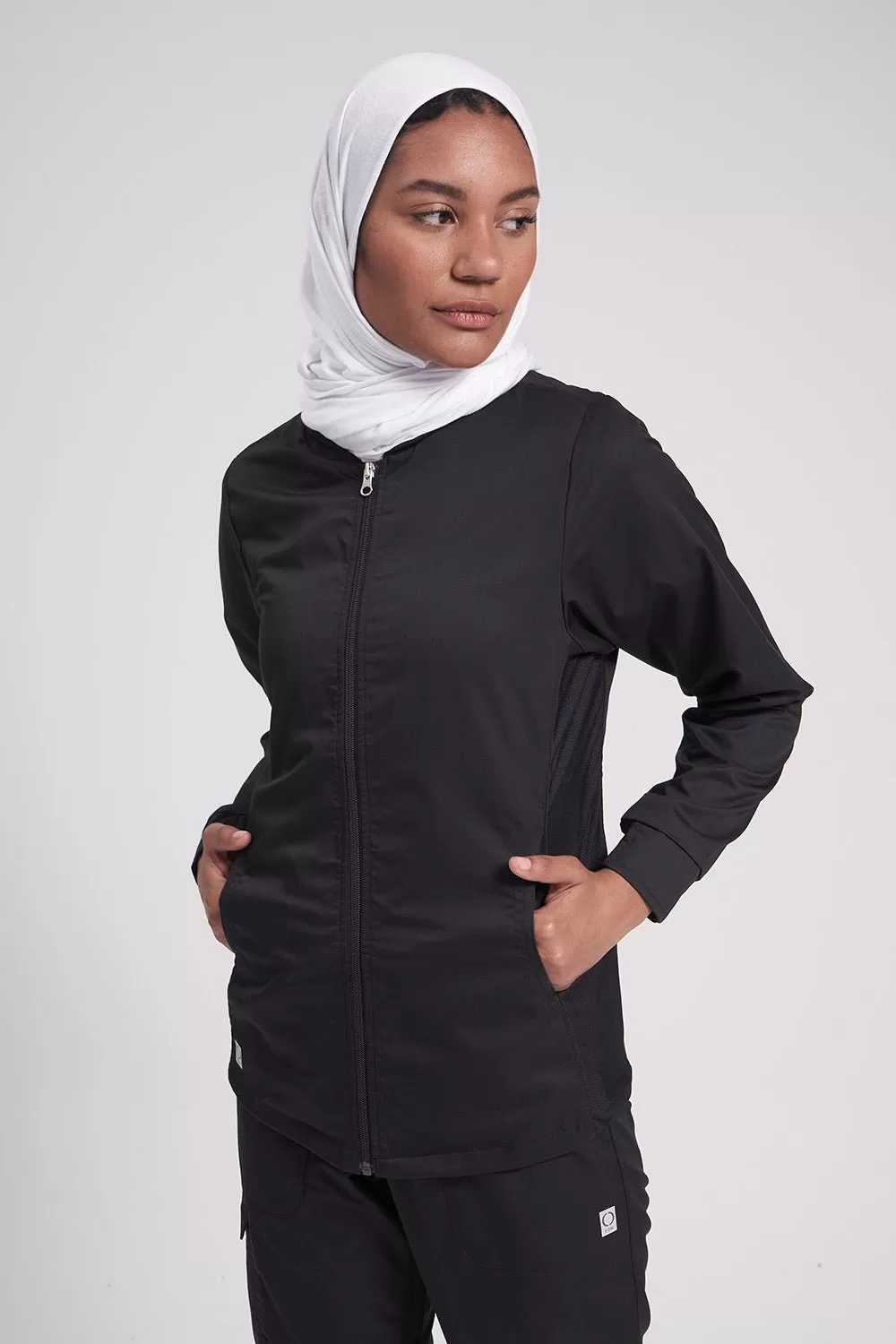 Active Sporty Mesh Panel Jacket 8708