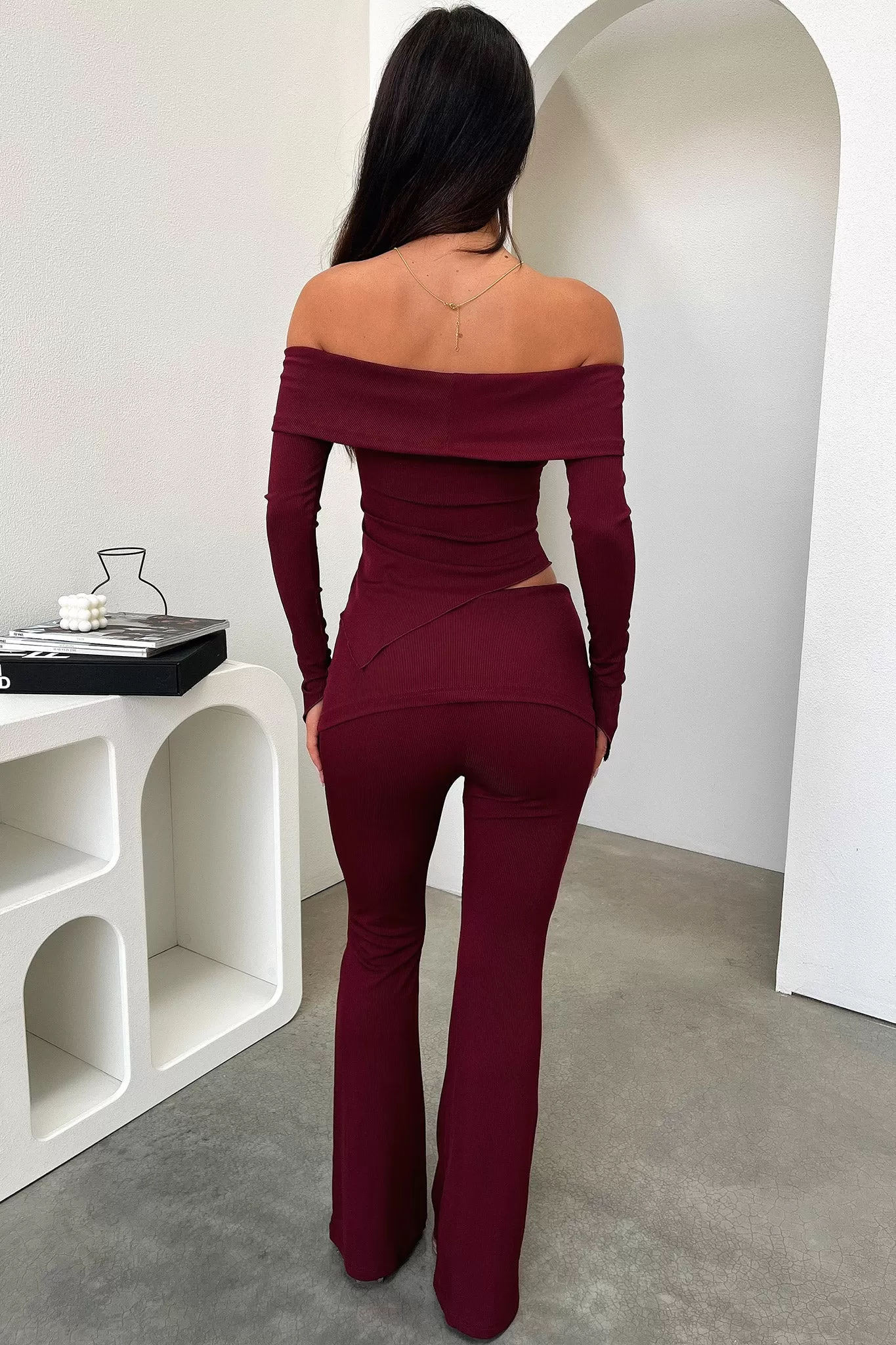 Aniston Pants - Burgundy