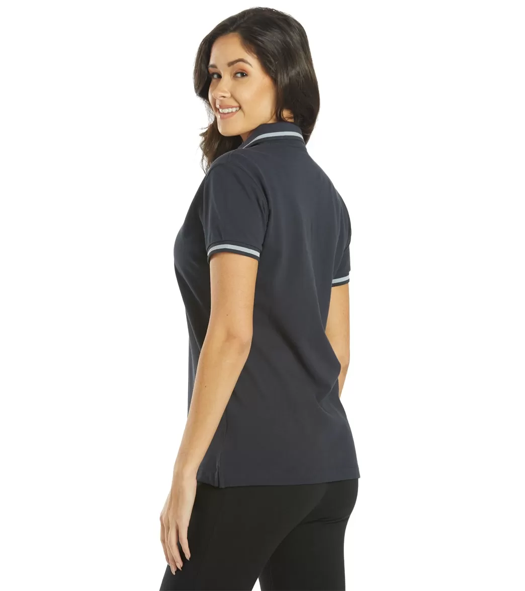 Arena Women's Team Line Short Sleeve Polo Navy