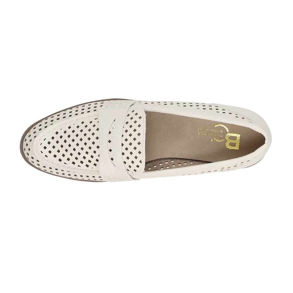 Bamboo Perforated Penny Loafers