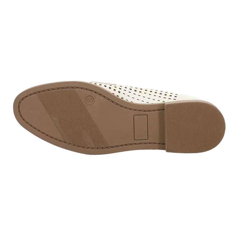 Bamboo Perforated Penny Loafers