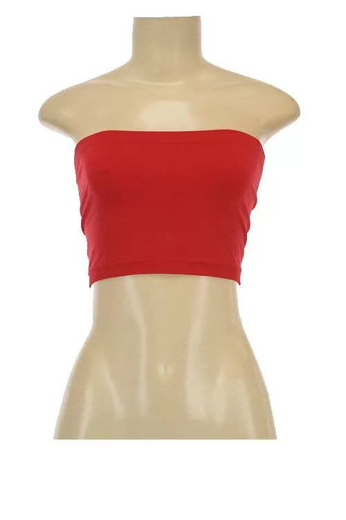 Bandeau Tube Top in Assorted Colors