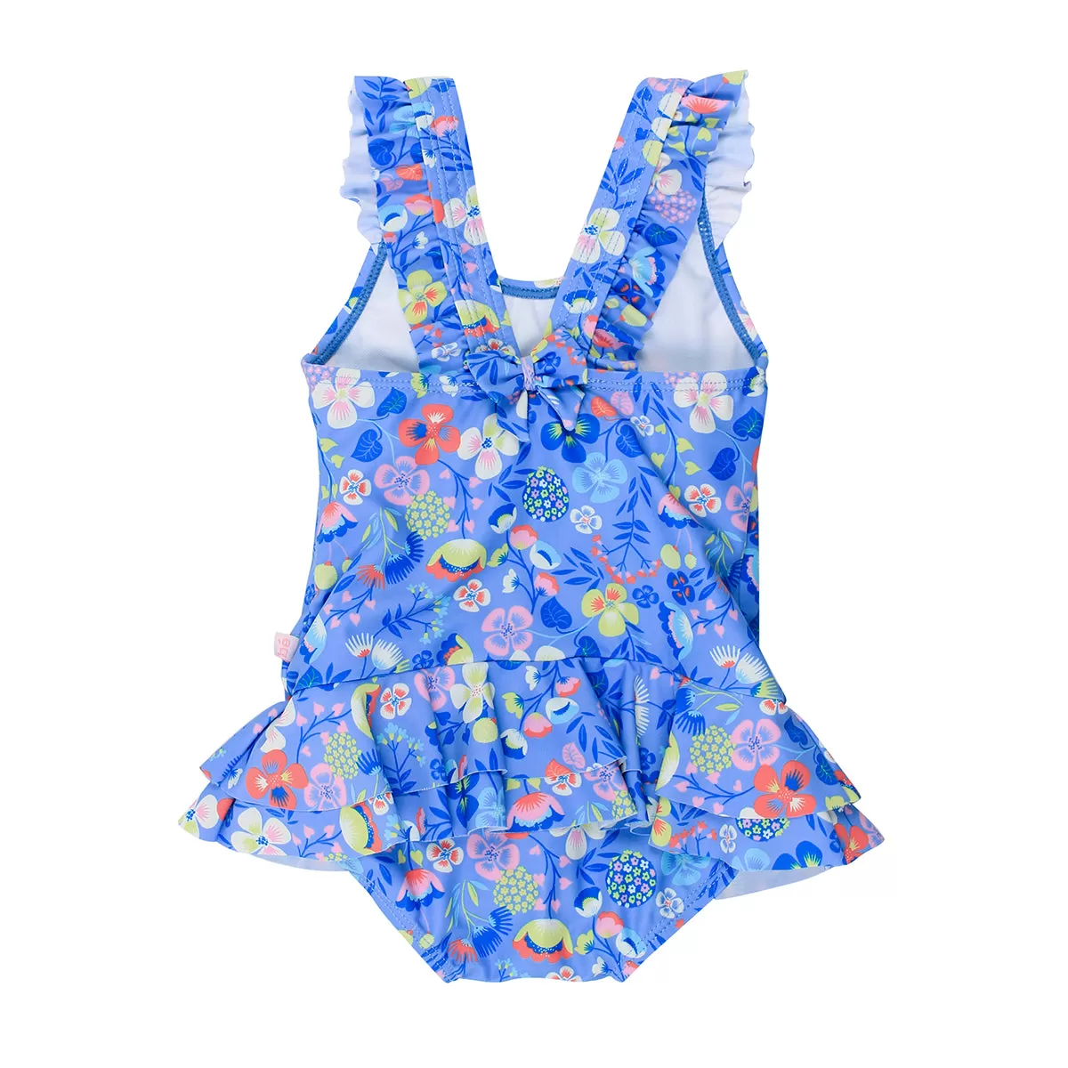 Bebe Emma Floral Swim Suit With Frill (Size 00-2)