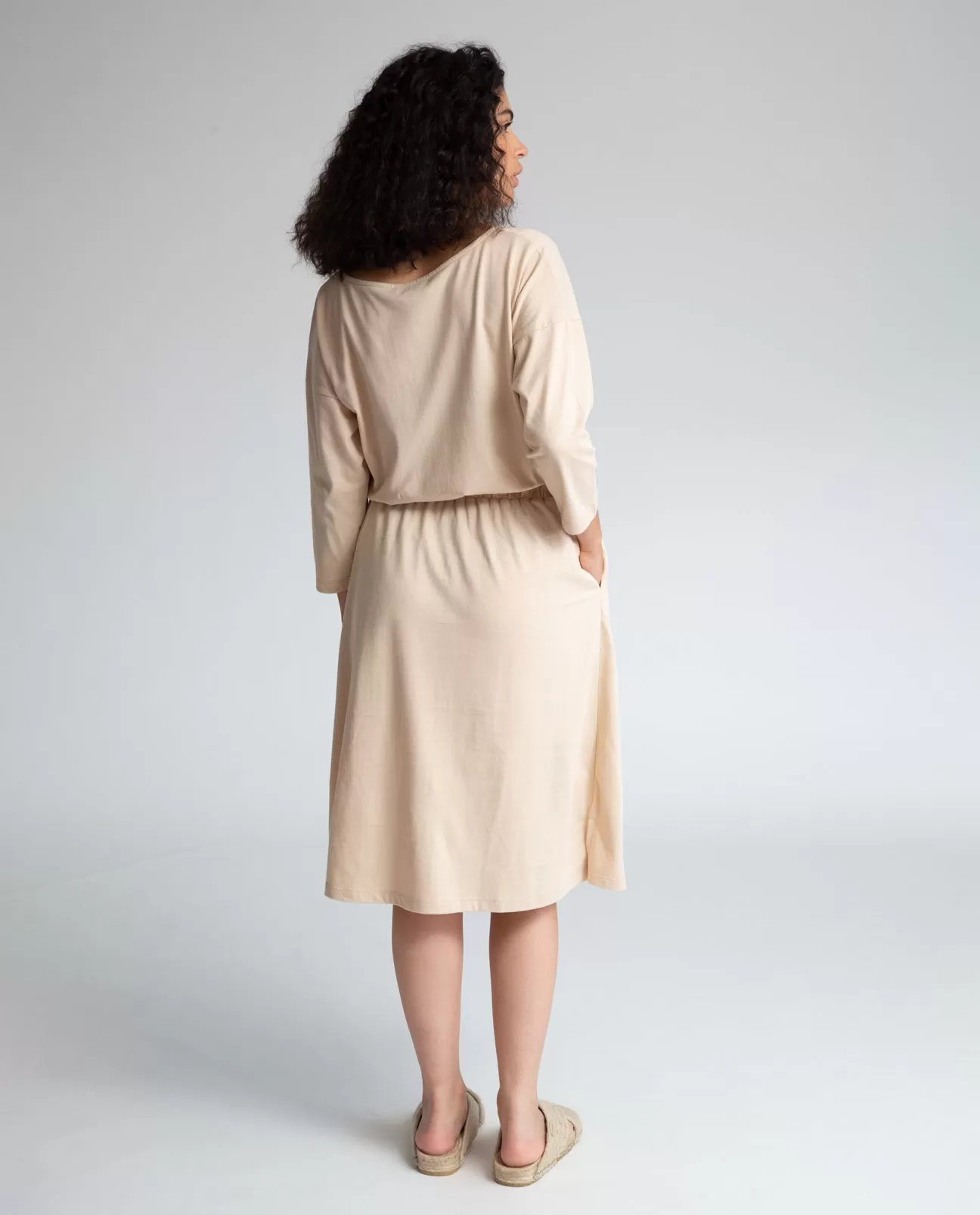 Bellamy Organic Cotton Dress In Sand