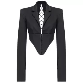 Black Viscose Suits & Blazer