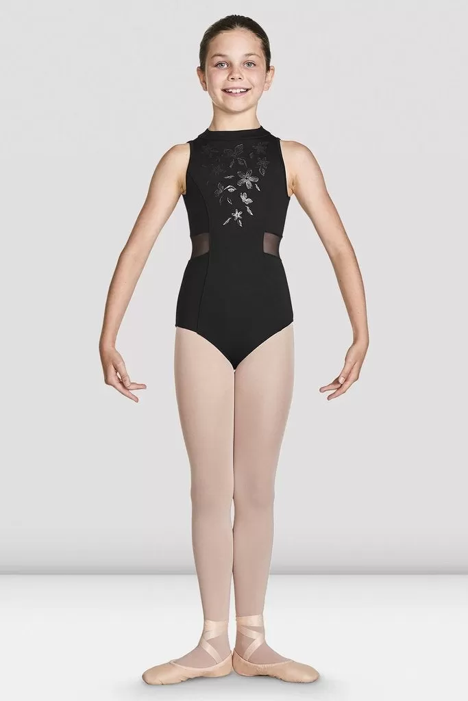 Bloch CL4930 Adrika Shimmer Print High Neck Bodysuit