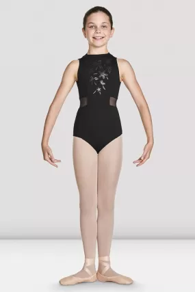 Bloch CL4930 Adrika Shimmer Print High Neck Bodysuit