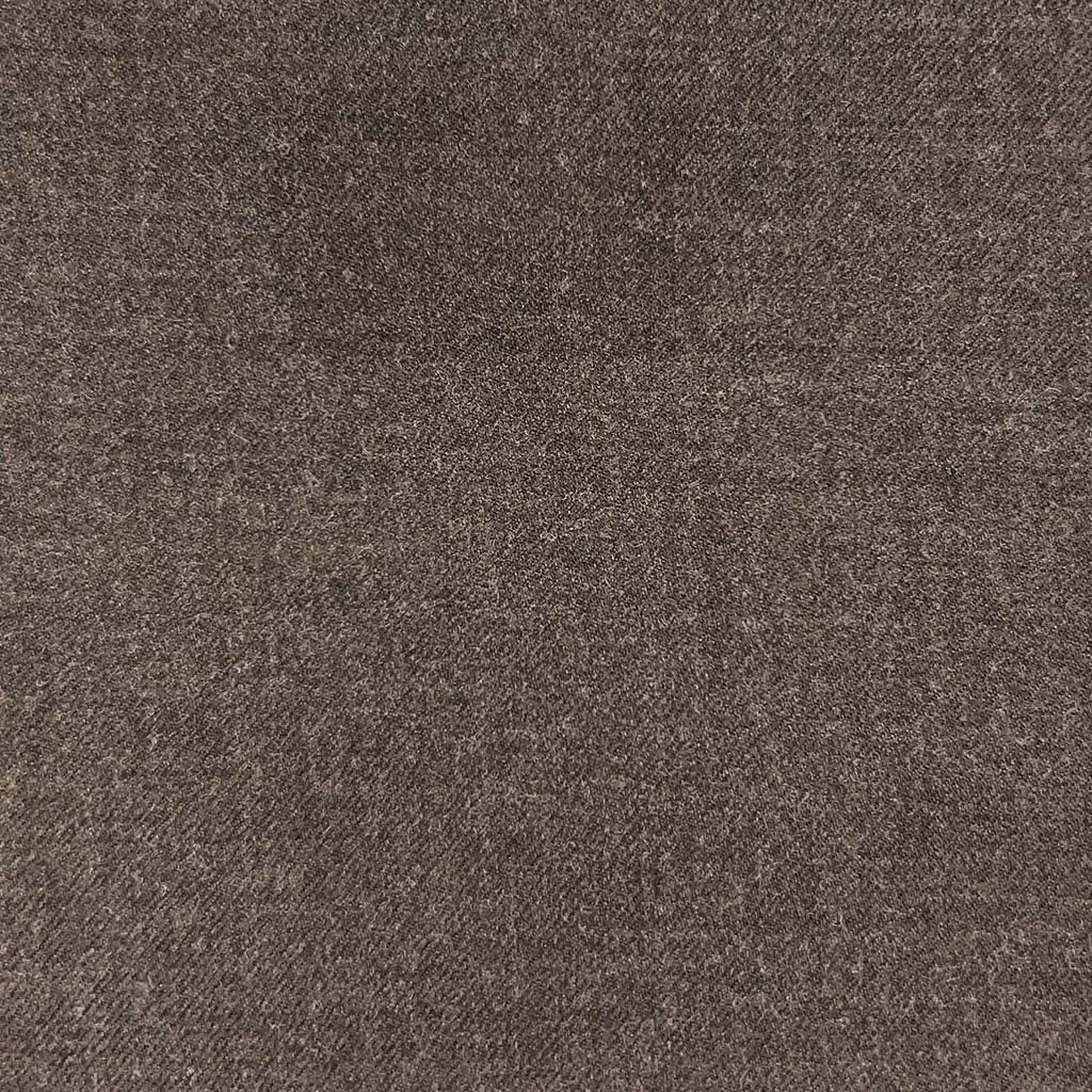 Brown Plain Weave Flannel With Comfort Stretch