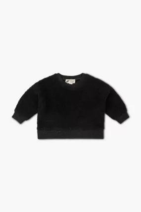 Brushed Yarn Sporty Sweatshirt_Charcoal