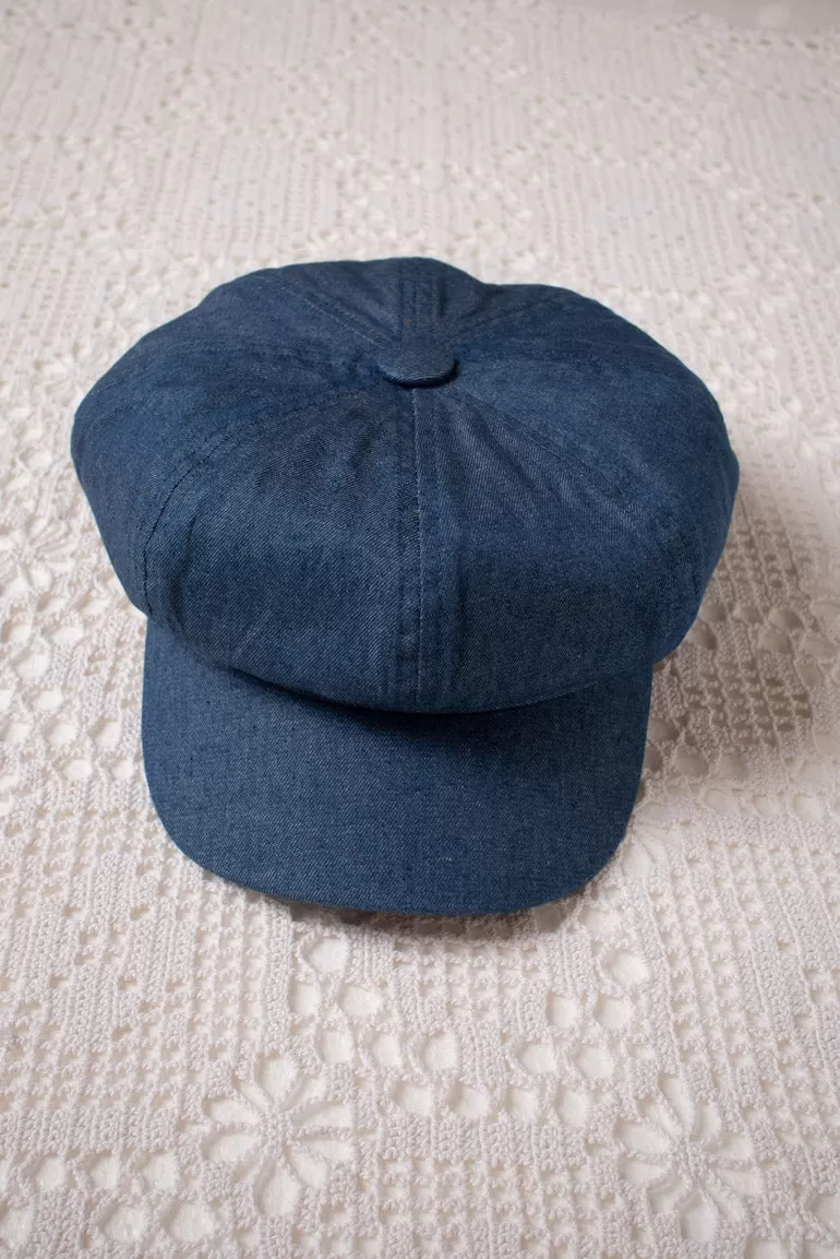 Carrie Anne Denim Baker Hat