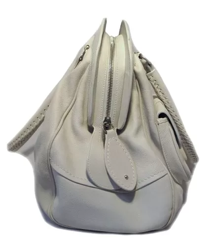 Christian Dior White Leather Shoulder Shopper Bag- LIMITED EDITION