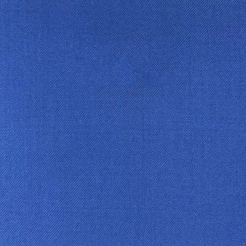 Cobalt Blue Plain Weave Flannel With Comfort Stretch