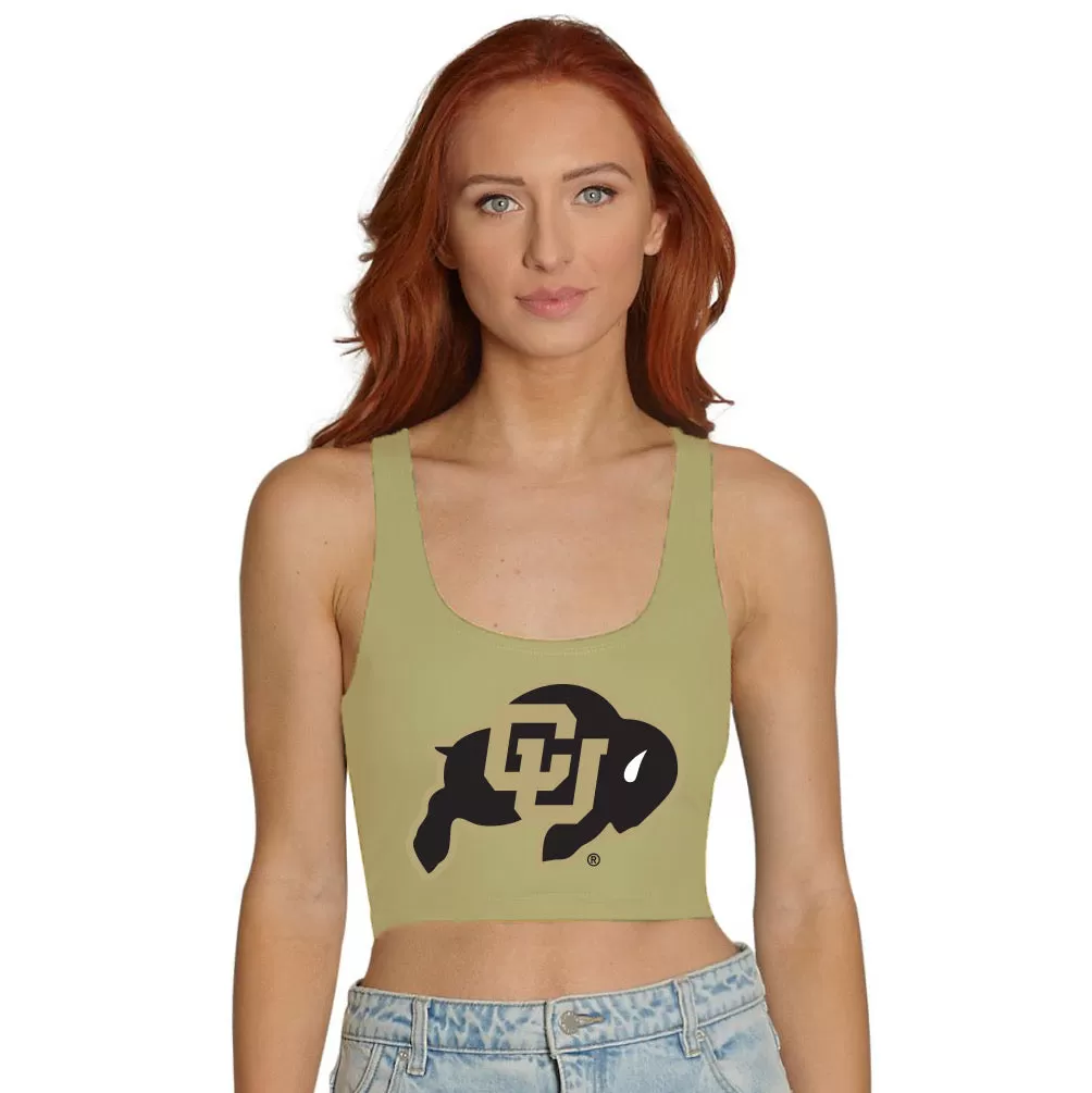 Colorado Boulder Gold Crop Tank Top