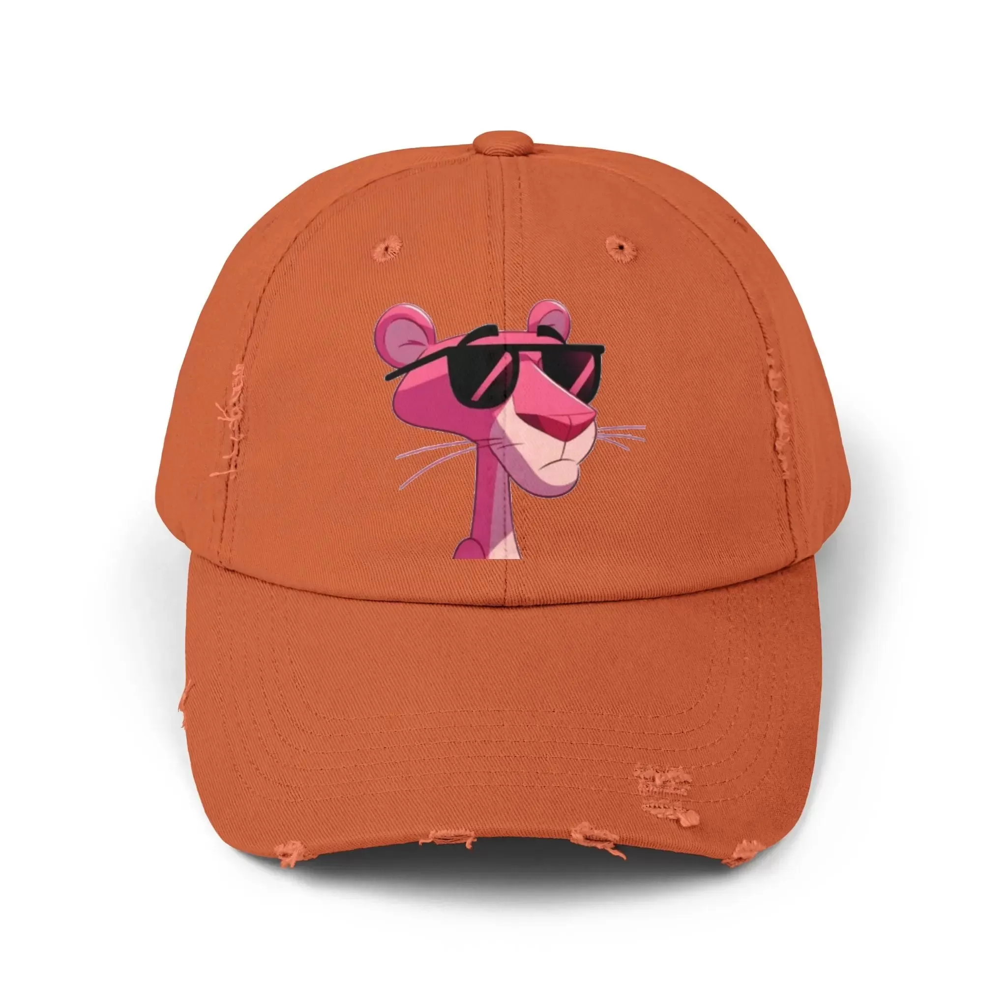 Cool Pink Panther Distressed Cap for Fun Lovers