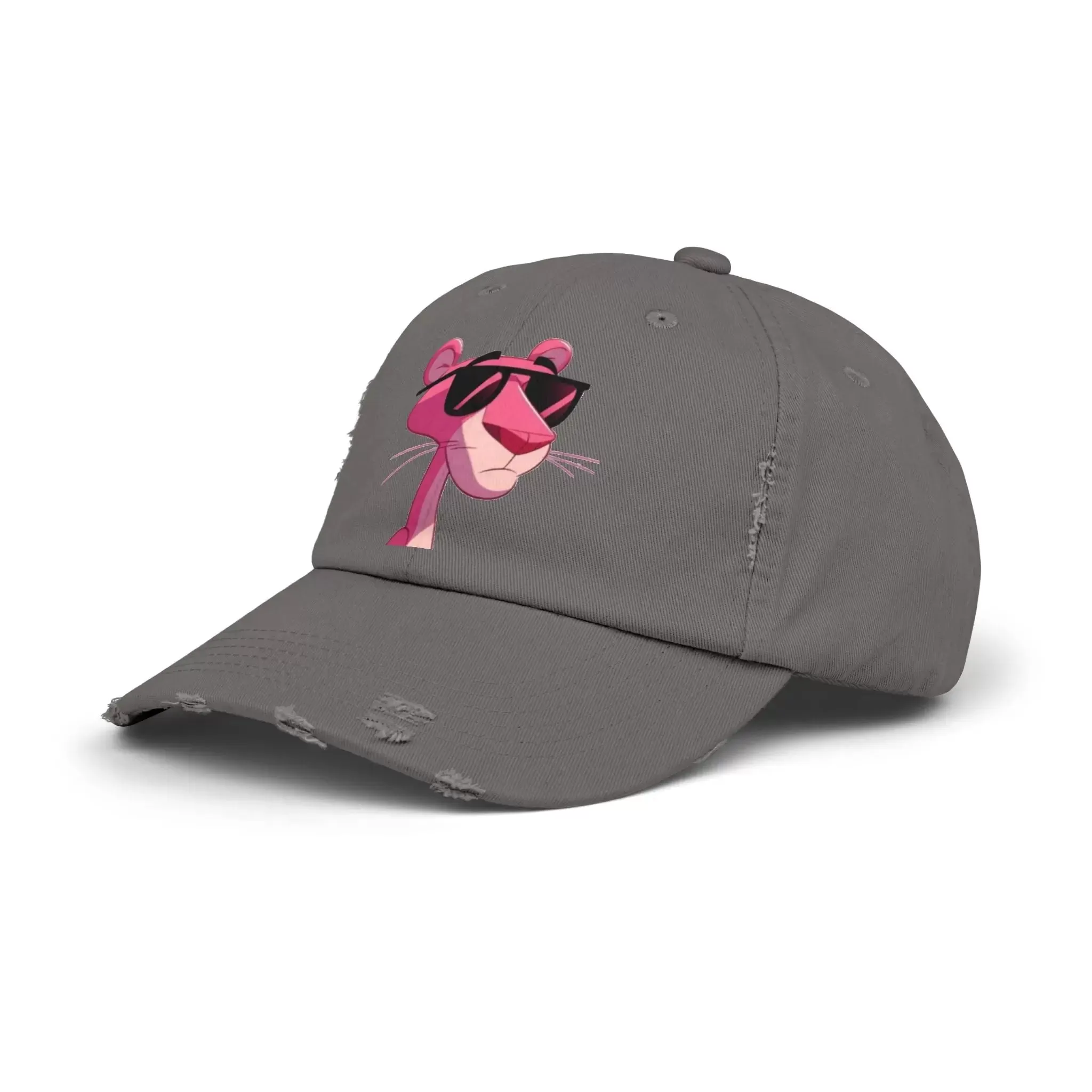 Cool Pink Panther Distressed Cap for Fun Lovers