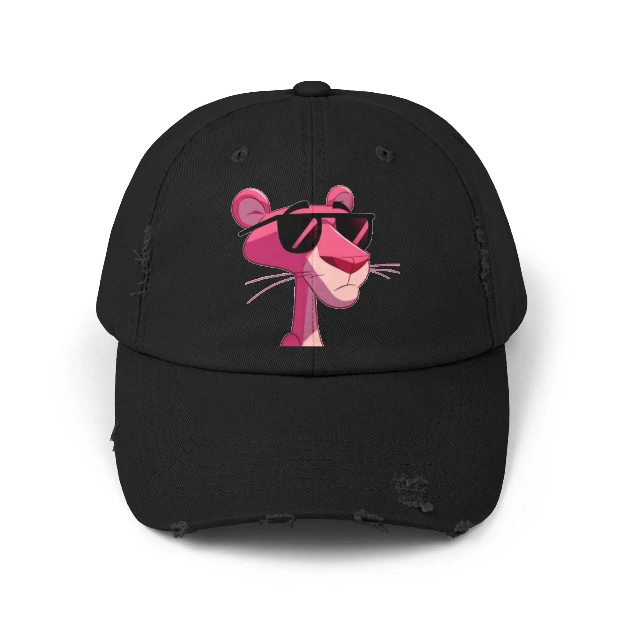 Cool Pink Panther Distressed Cap for Fun Lovers