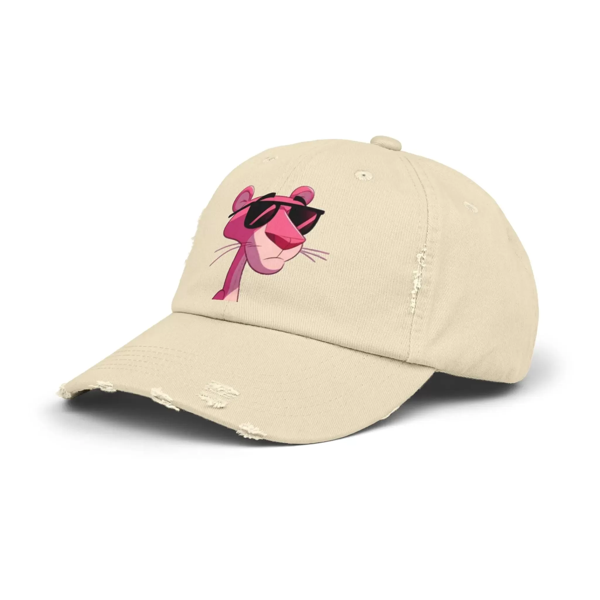 Cool Pink Panther Distressed Cap for Fun Lovers