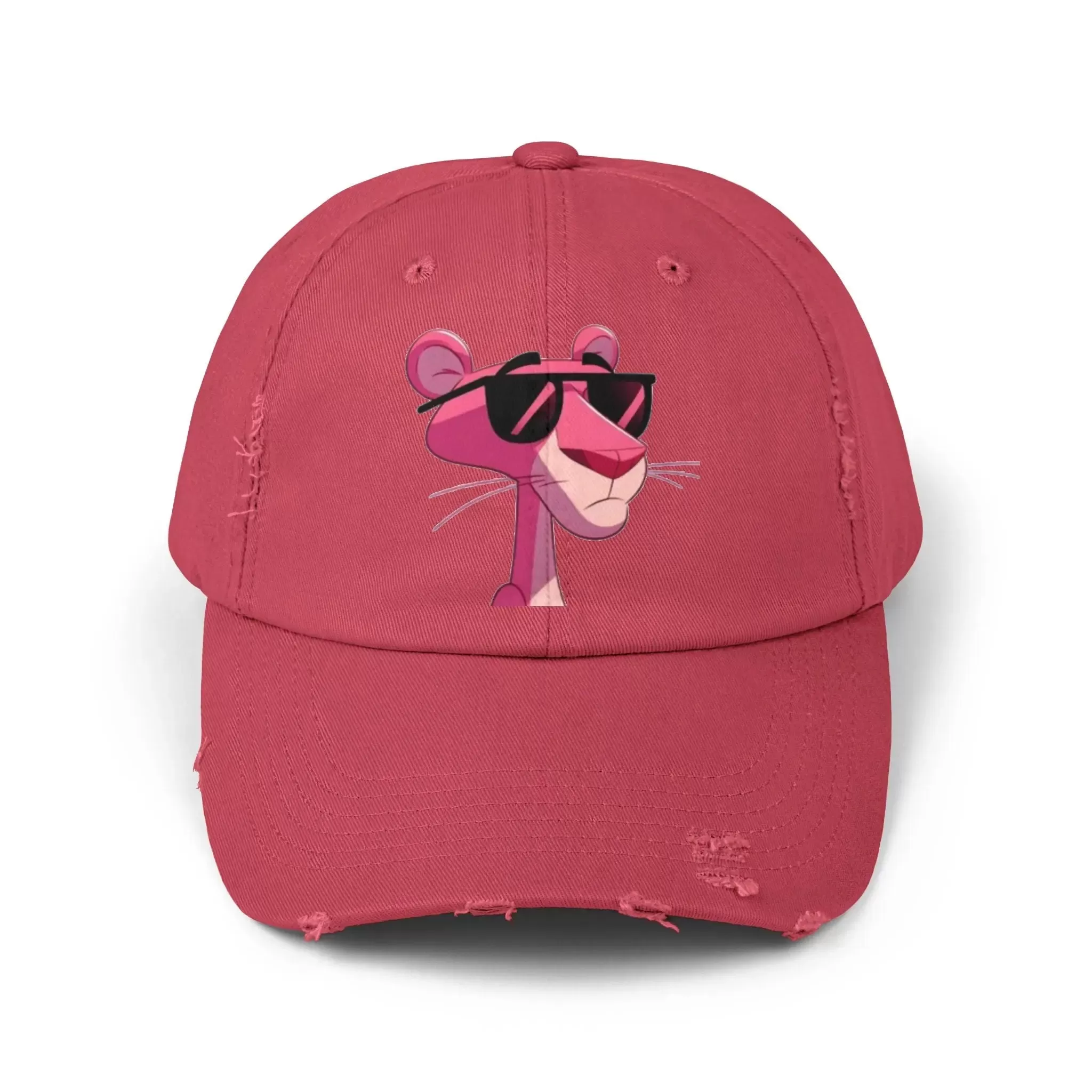 Cool Pink Panther Distressed Cap for Fun Lovers