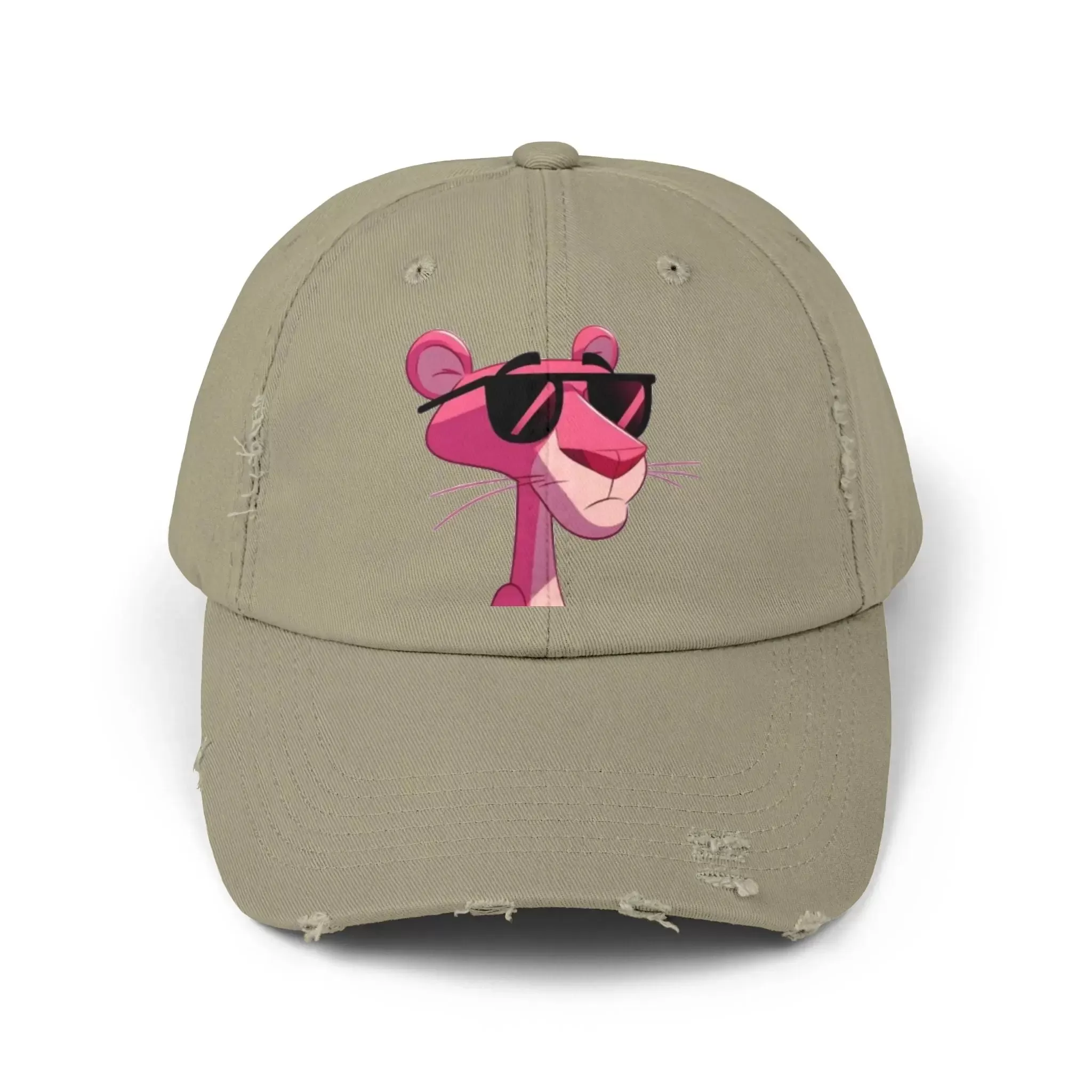 Cool Pink Panther Distressed Cap for Fun Lovers