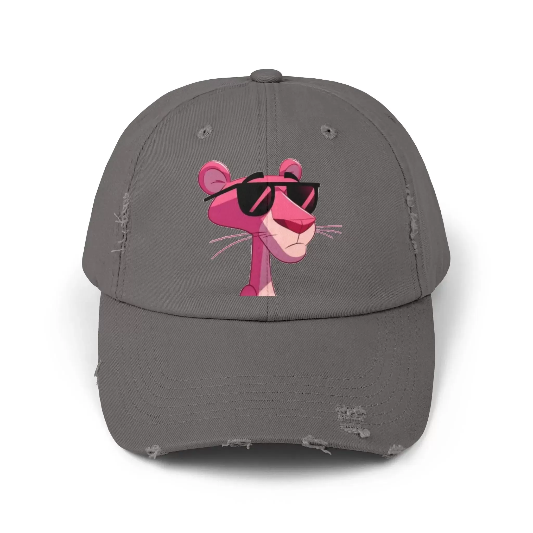 Cool Pink Panther Distressed Cap for Fun Lovers