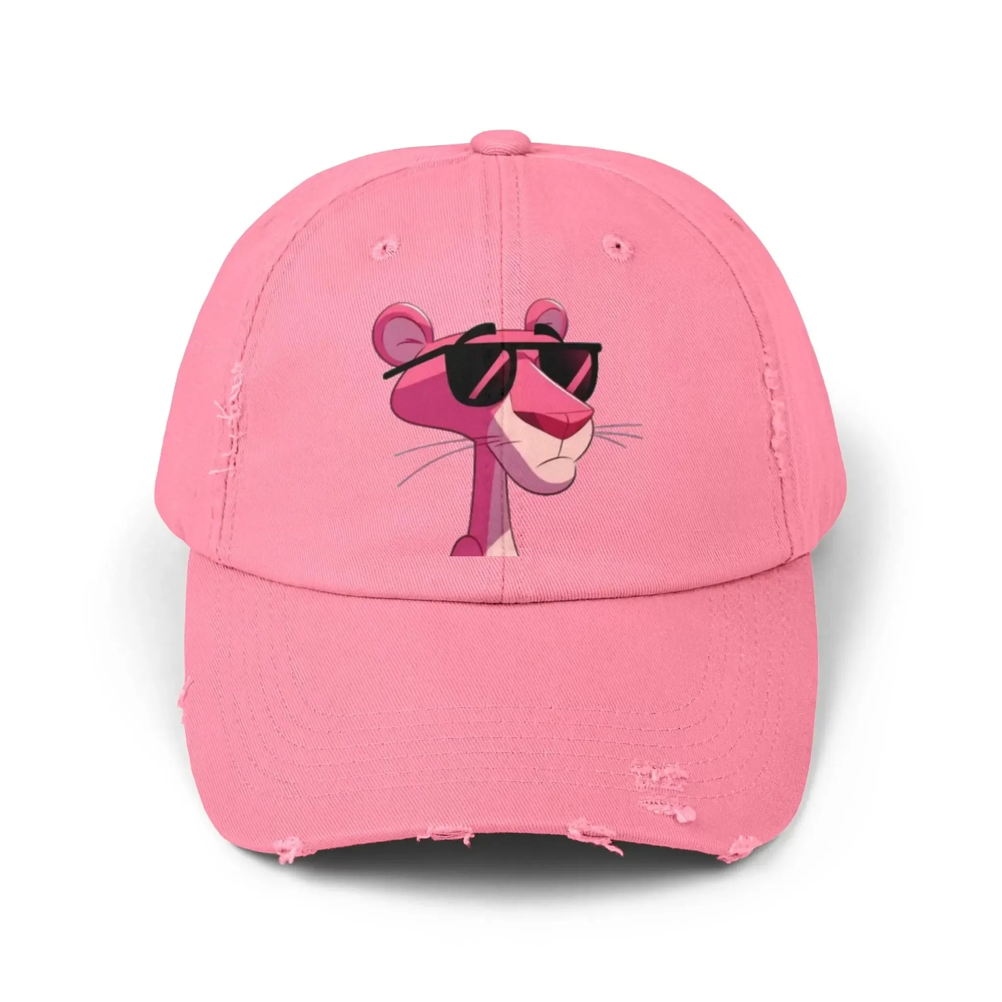 Cool Pink Panther Distressed Cap for Fun Lovers