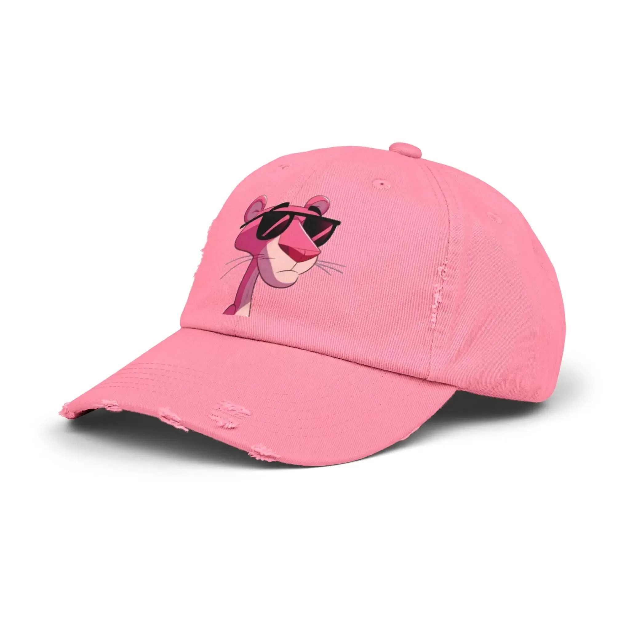 Cool Pink Panther Distressed Cap for Fun Lovers