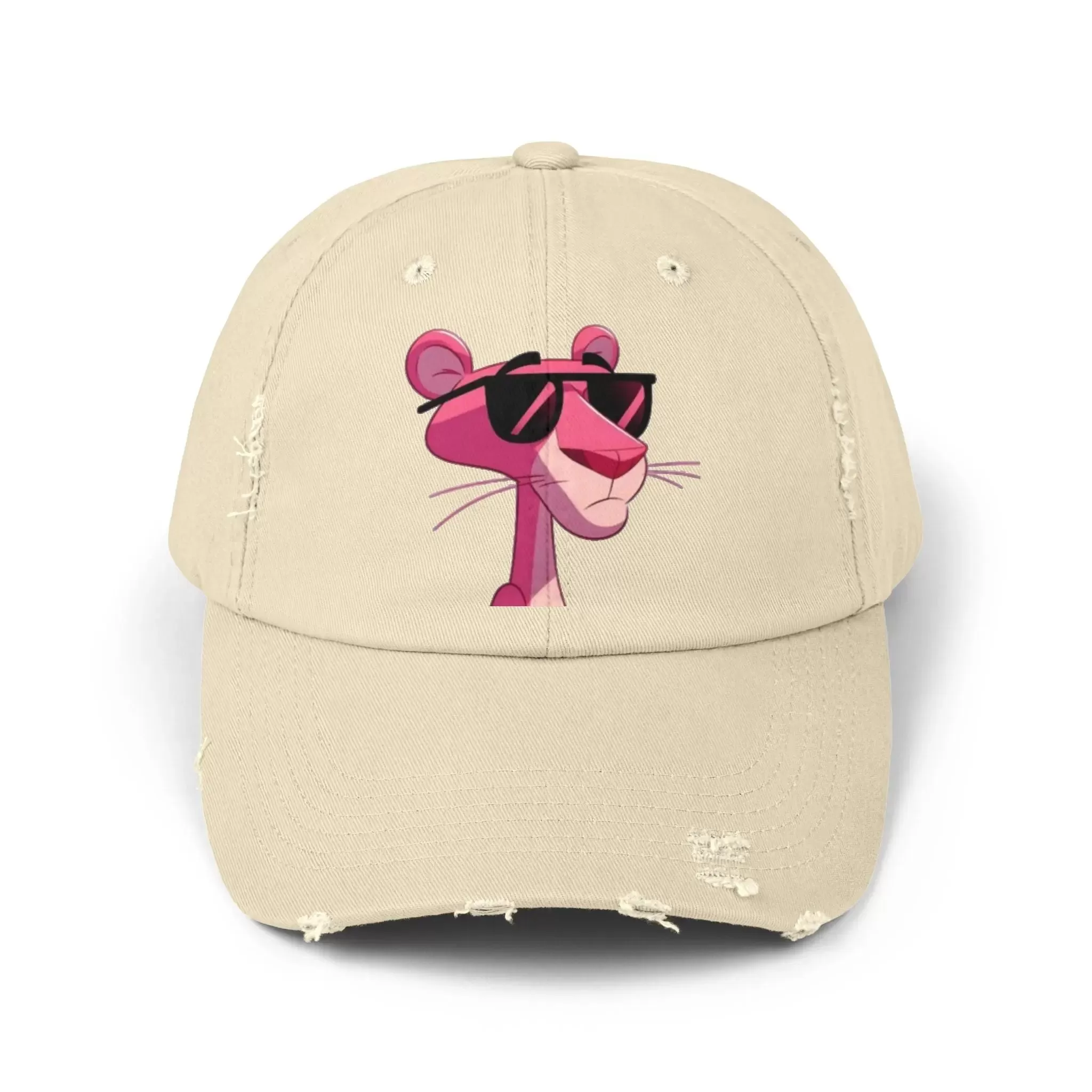 Cool Pink Panther Distressed Cap for Fun Lovers