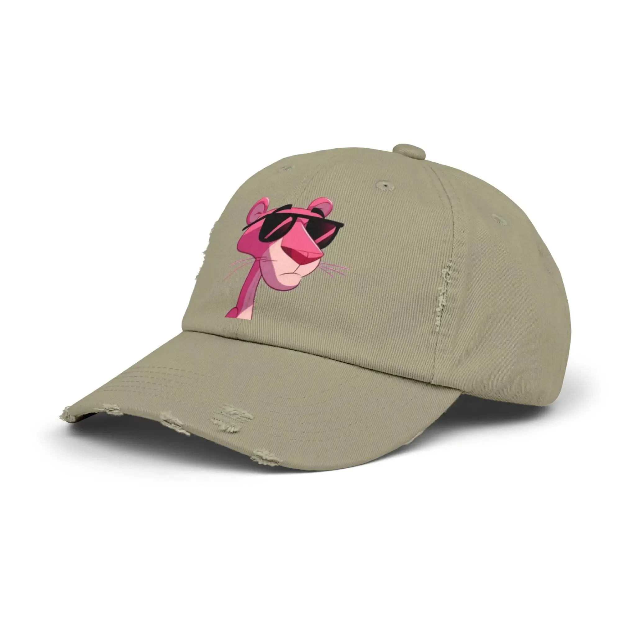 Cool Pink Panther Distressed Cap for Fun Lovers