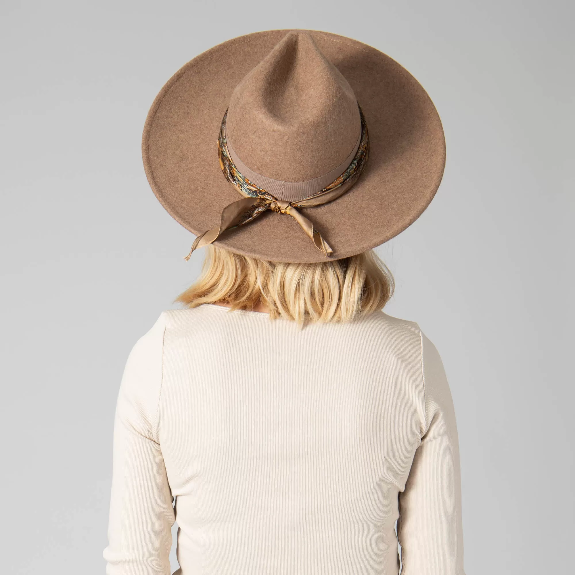 Cover Band Wool Felt Fedora