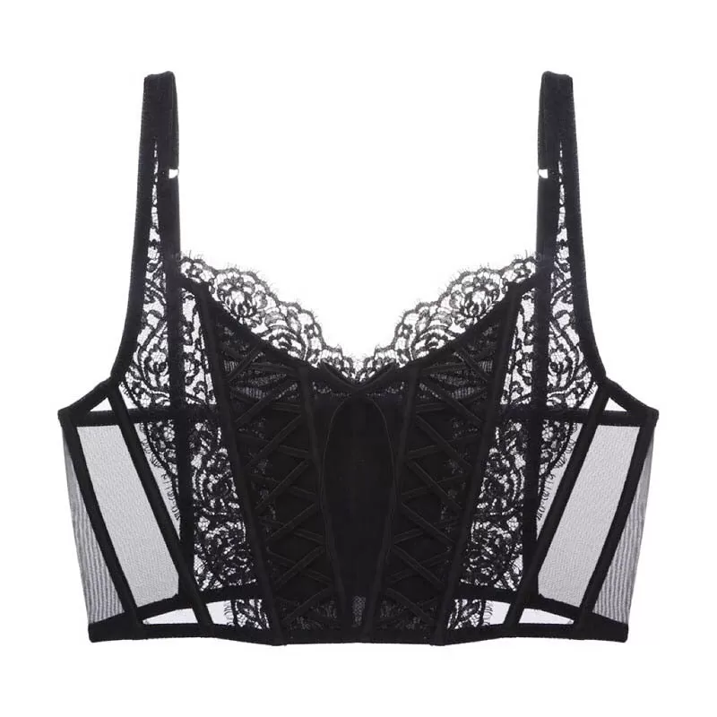 Daliah Mesh Lace Corset Top