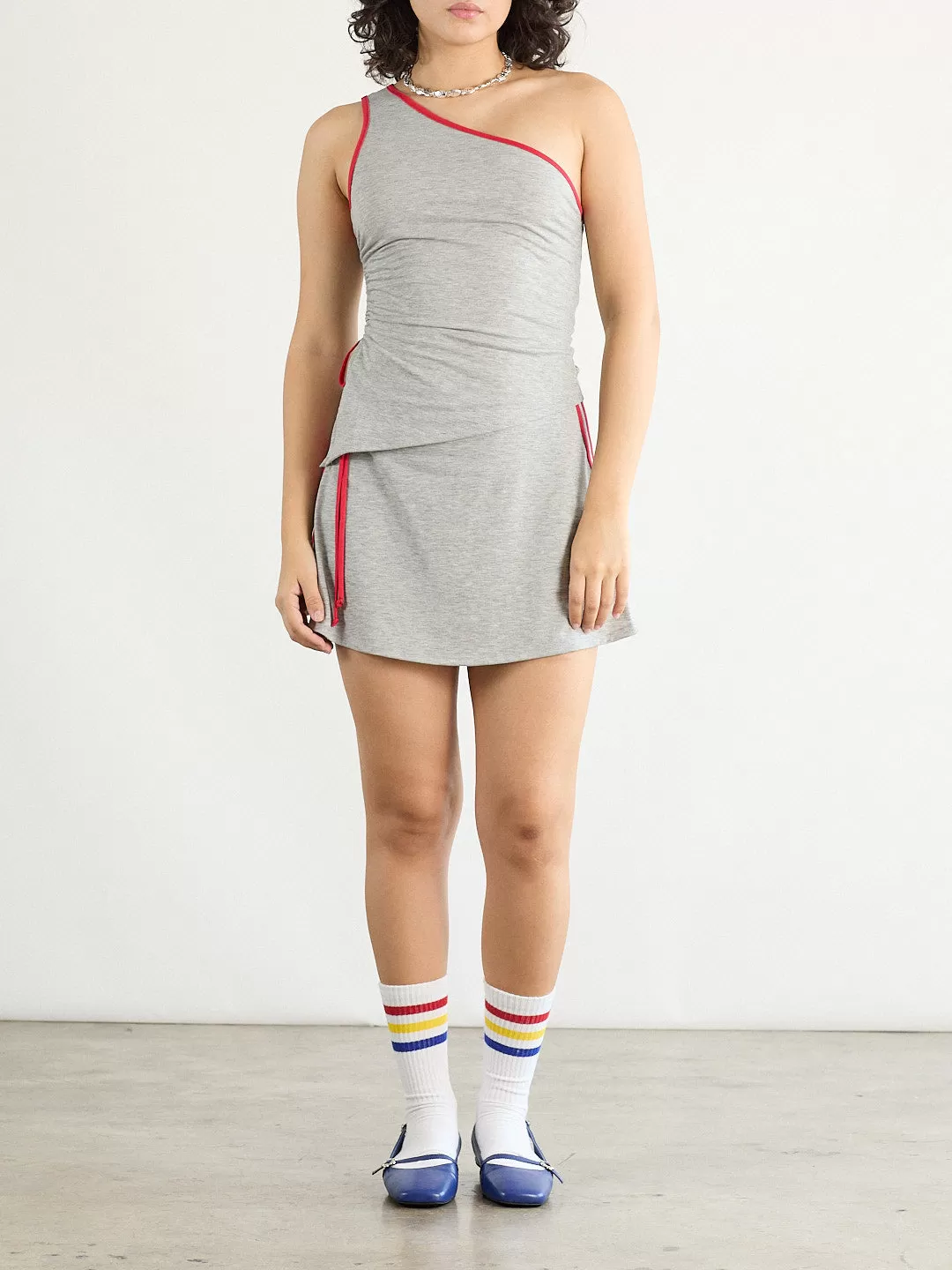 Darcy Skort - Heather/Red