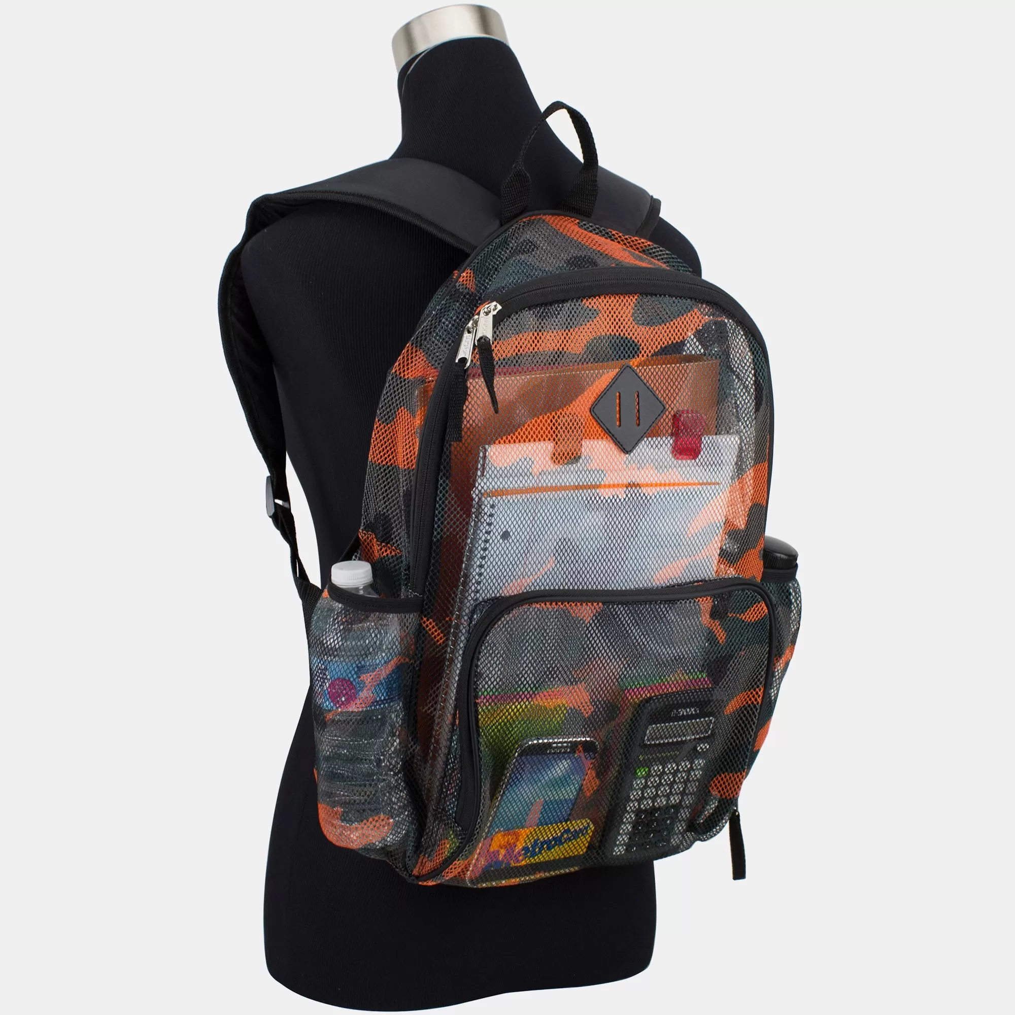 Diamond Mesh Gym Backpack