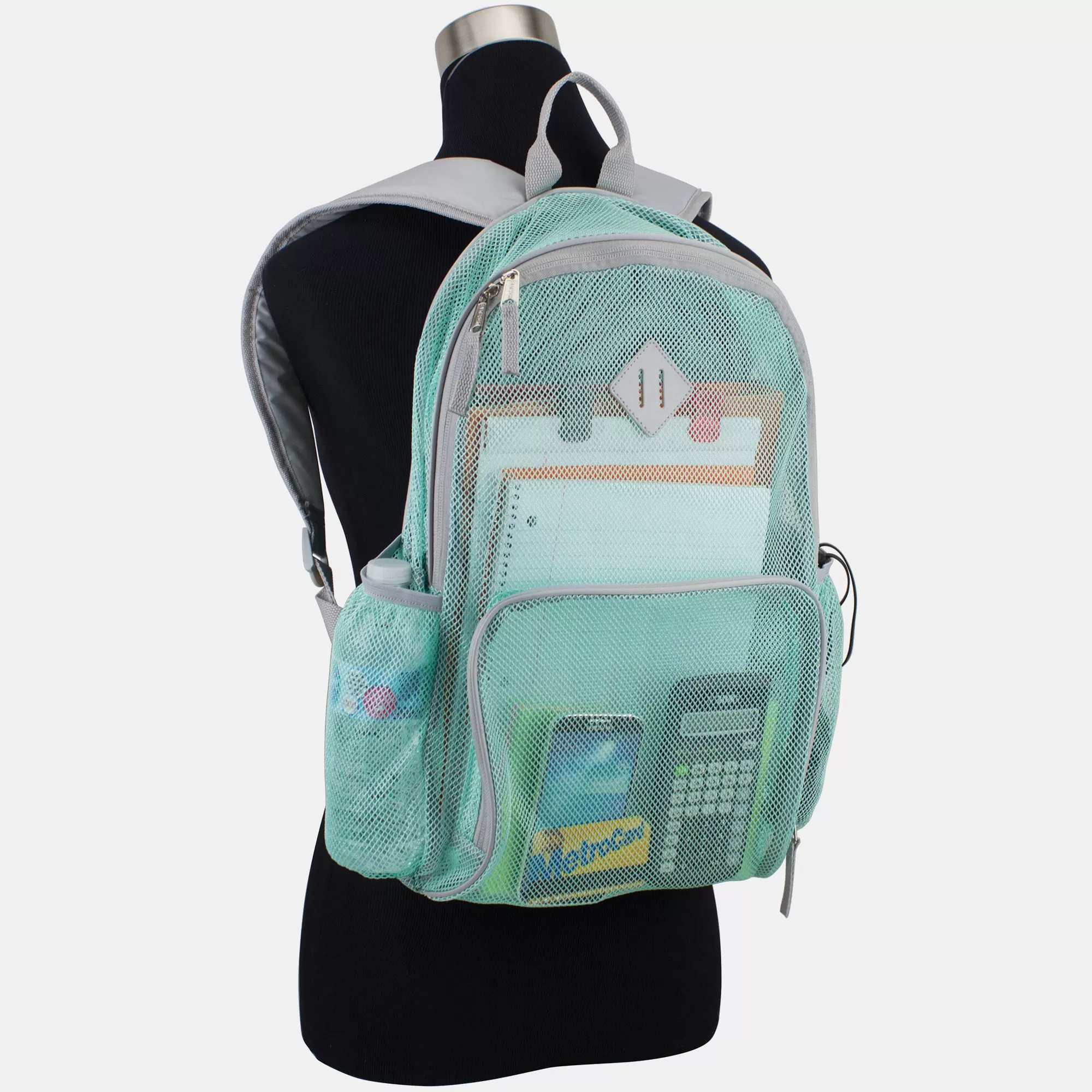 Diamond Mesh Gym Backpack