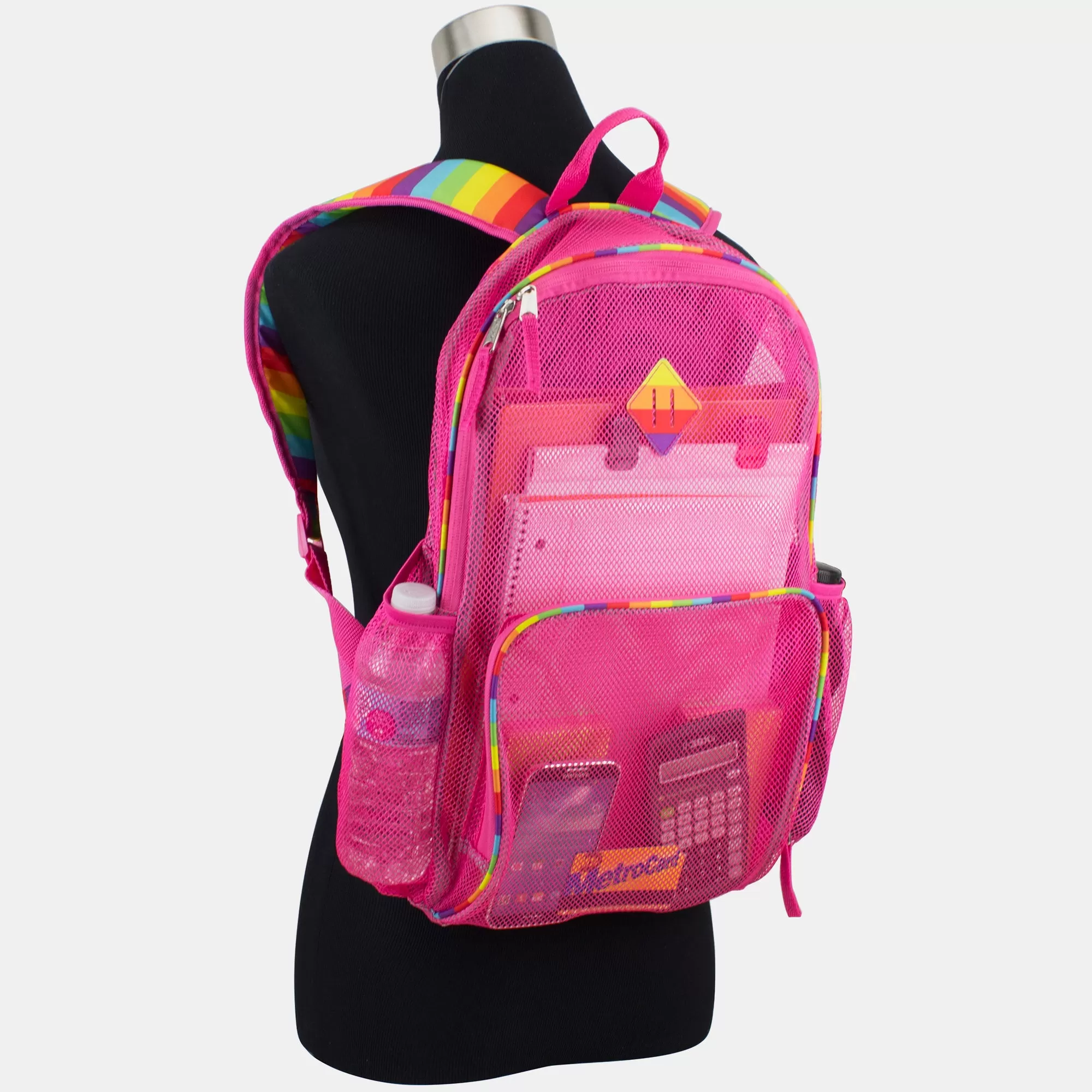 Diamond Mesh Gym Backpack