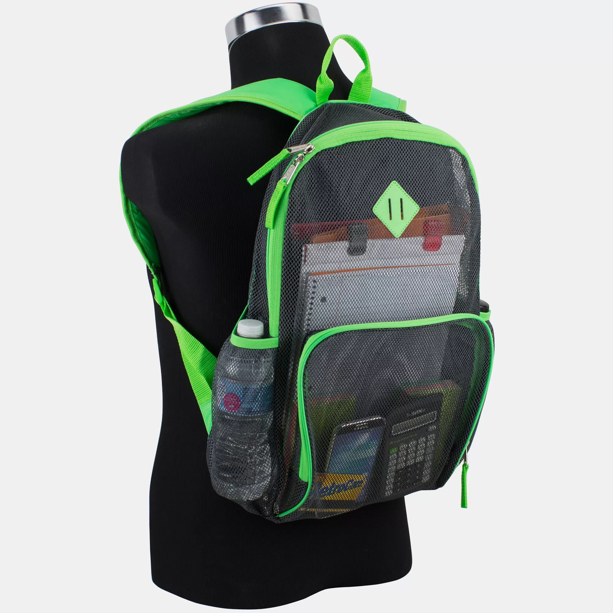 Diamond Mesh Gym Backpack