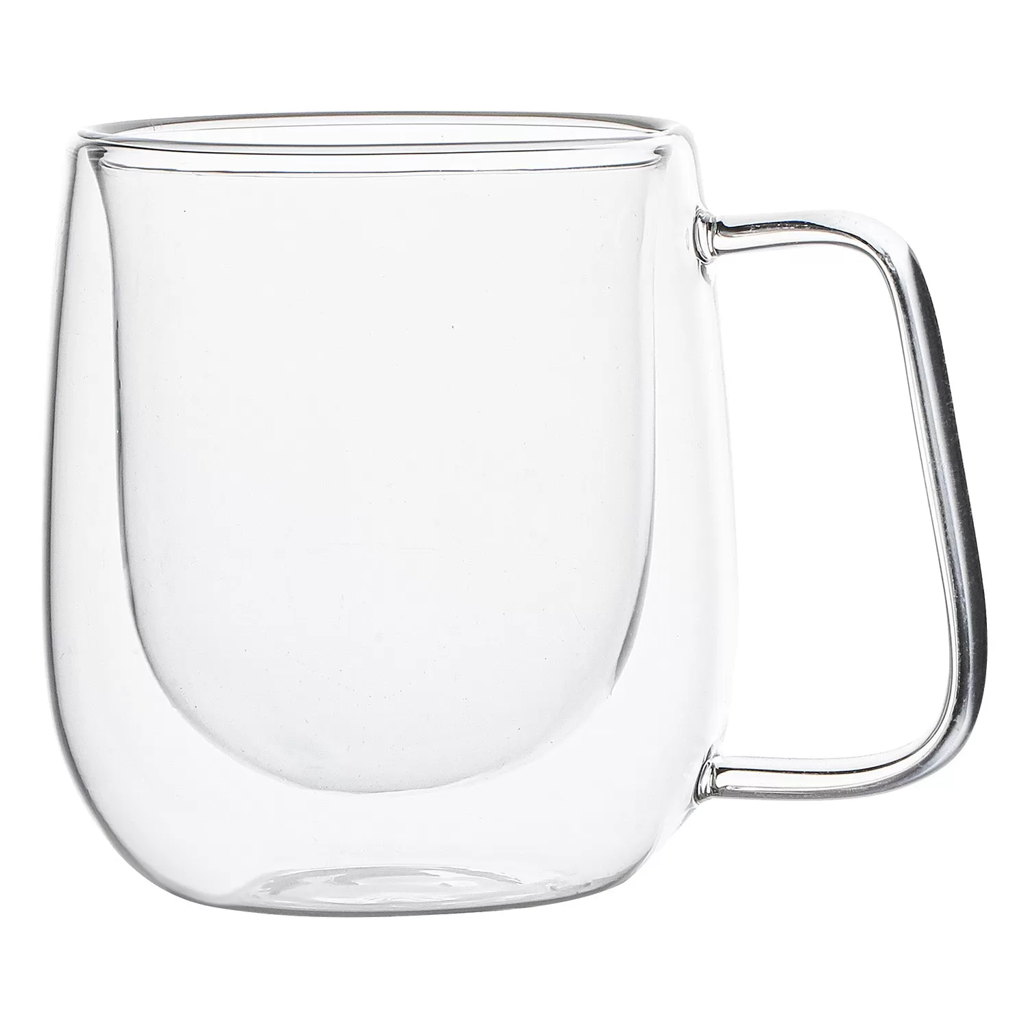 Double Wall Borosilicate Clear Glass Tea/Coffee Mug