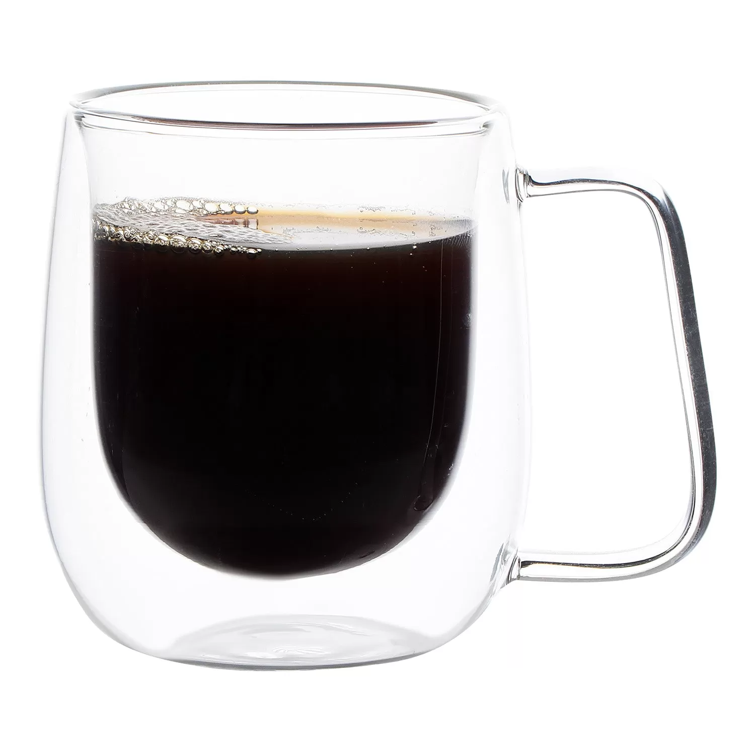 Double Wall Borosilicate Clear Glass Tea/Coffee Mug