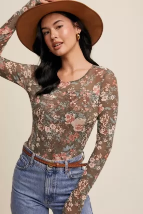 Floral Mesh Tops - 2 Colors!