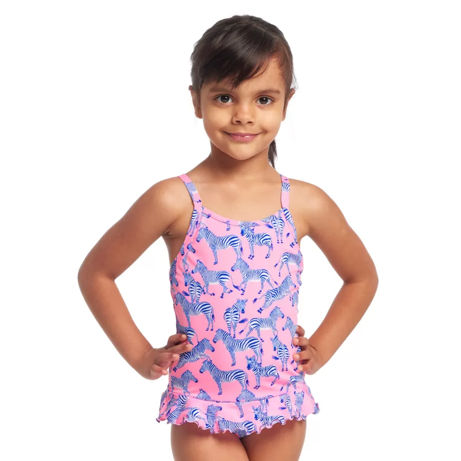 Funkita Toddler Girls Sustainable Belted Frill One Piece FKS040G - Twinkle Toes