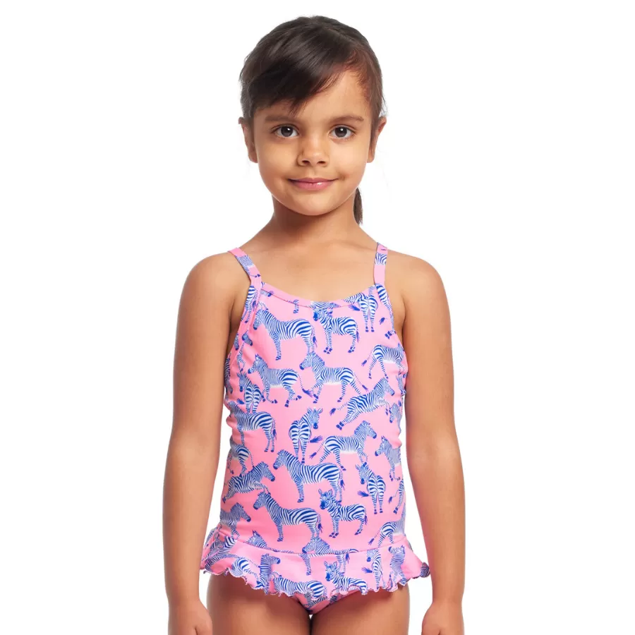 Funkita Toddler Girls Sustainable Belted Frill One Piece FKS040G - Twinkle Toes