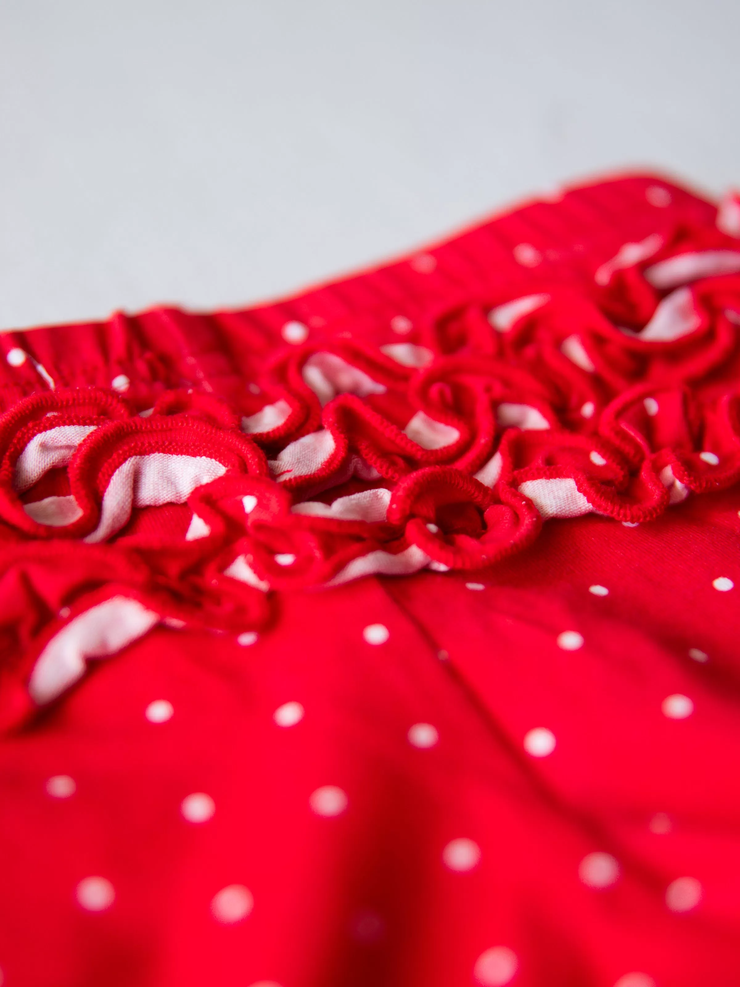 Garden Skort - Red White and Dotty