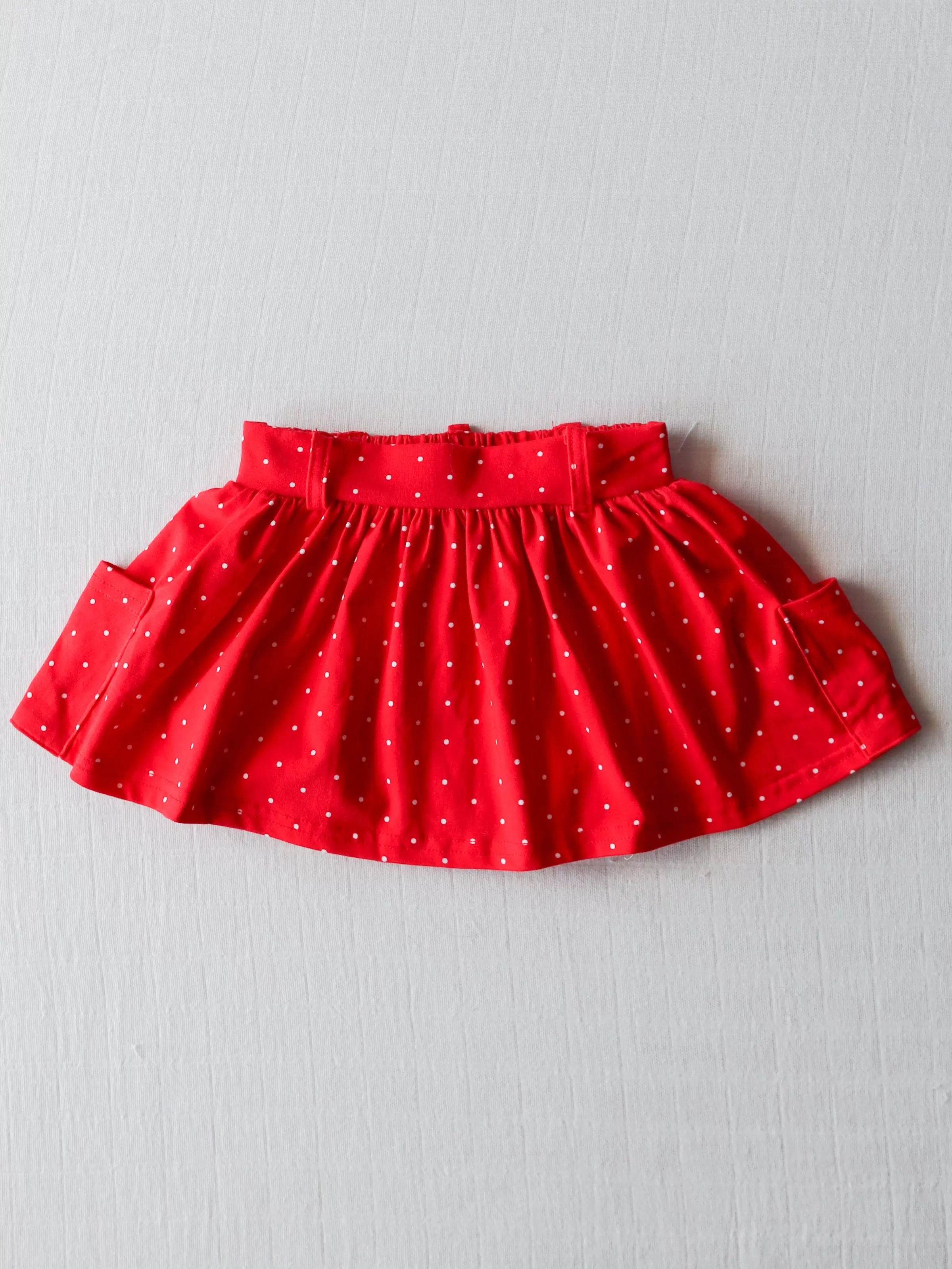 Garden Skort - Red White and Dotty