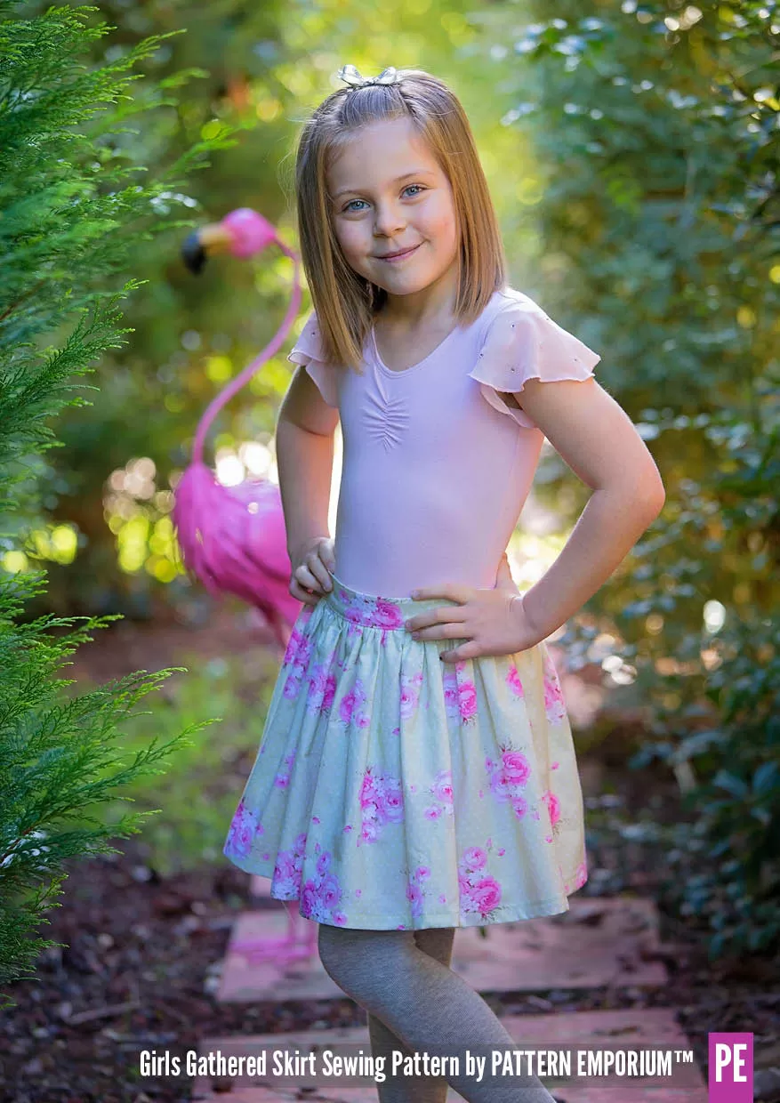 Gathered Skirt | Girls Sewing Pattern