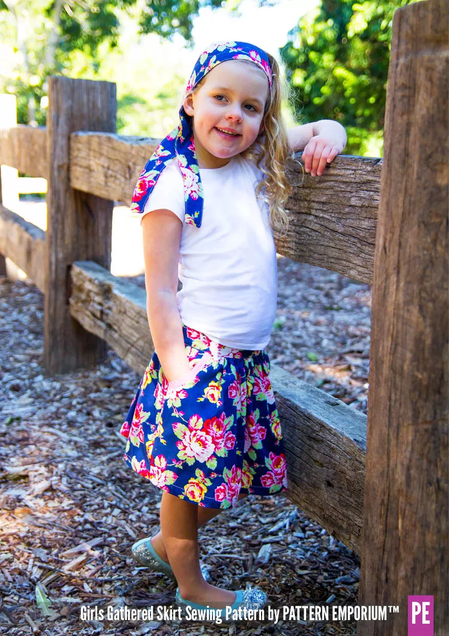 Gathered Skirt | Girls Sewing Pattern